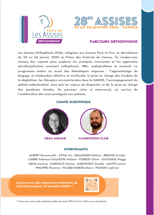 ASSISES ORTHOPHONIE