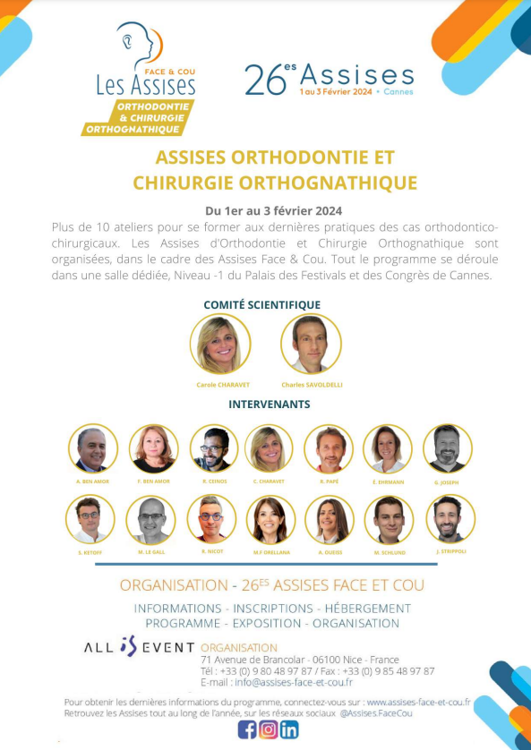 ASSISES D'ORTHODONTIE ET DE CHIRURGIE ORTHOGNATHIQUE