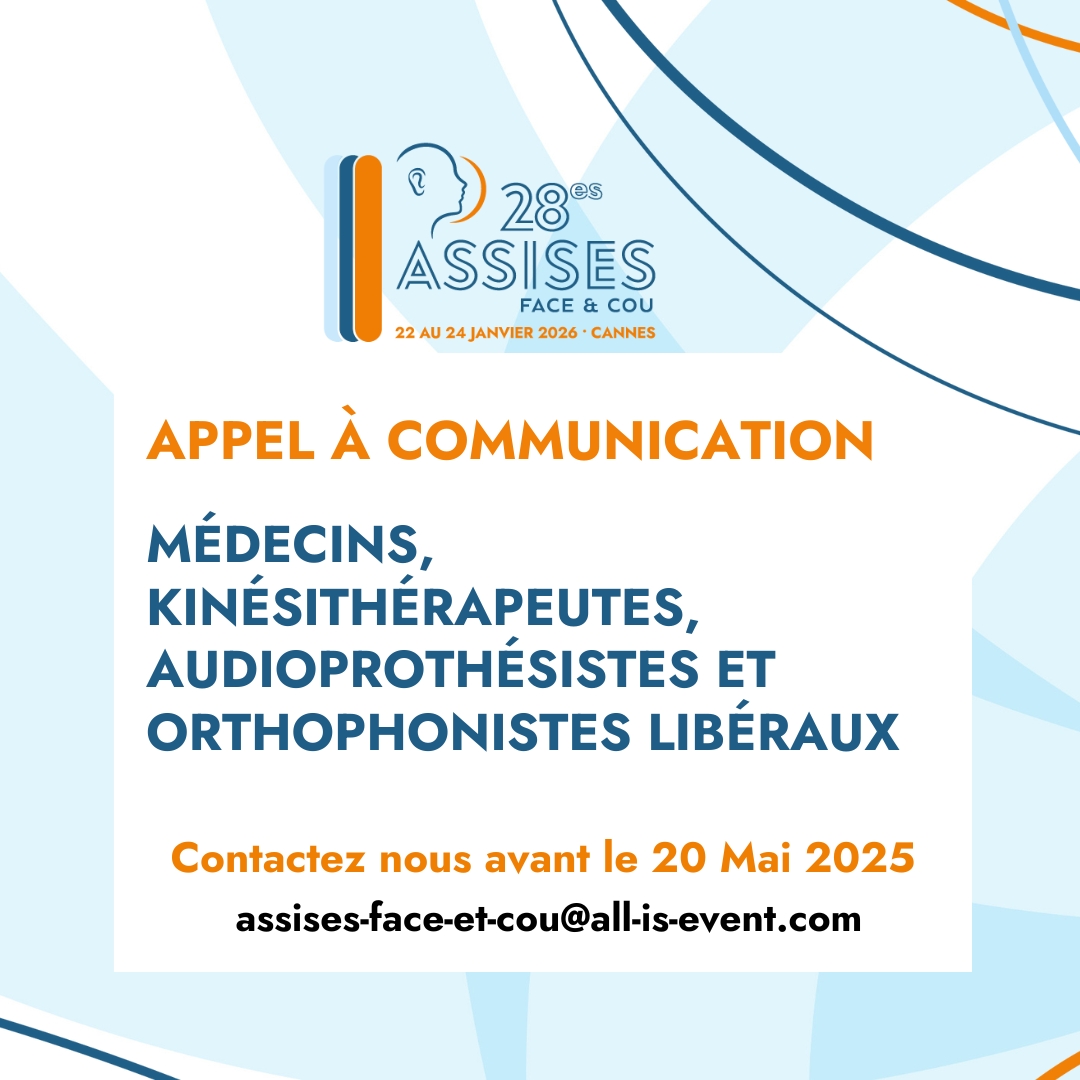 🎙️ Assises Face et Cou 2026 — Libéraux, vous avez des idées ? Partagez-les aux Assises 2026 !